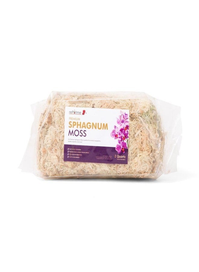 rePotme Premium Organic Sphagnum Moss, Orchid Moss - 2 Quarts (When Hydrated) - Image 1